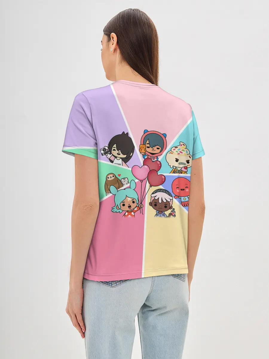 Женская базовая футболка / TOCA BOCA WORLD HEROES / ТОКА БОКА