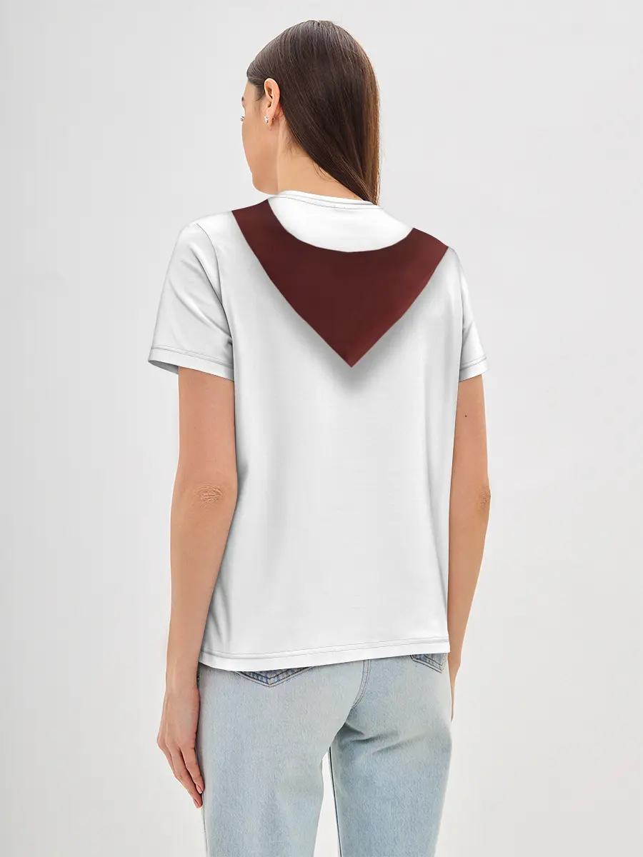 Женская базовая футболка / Форма пионера бесконечное лето