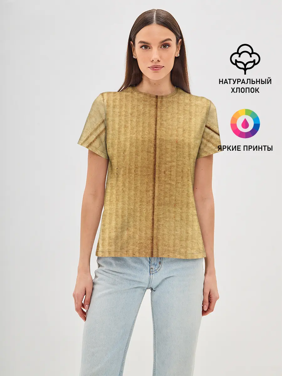 Женская базовая футболка / Картон