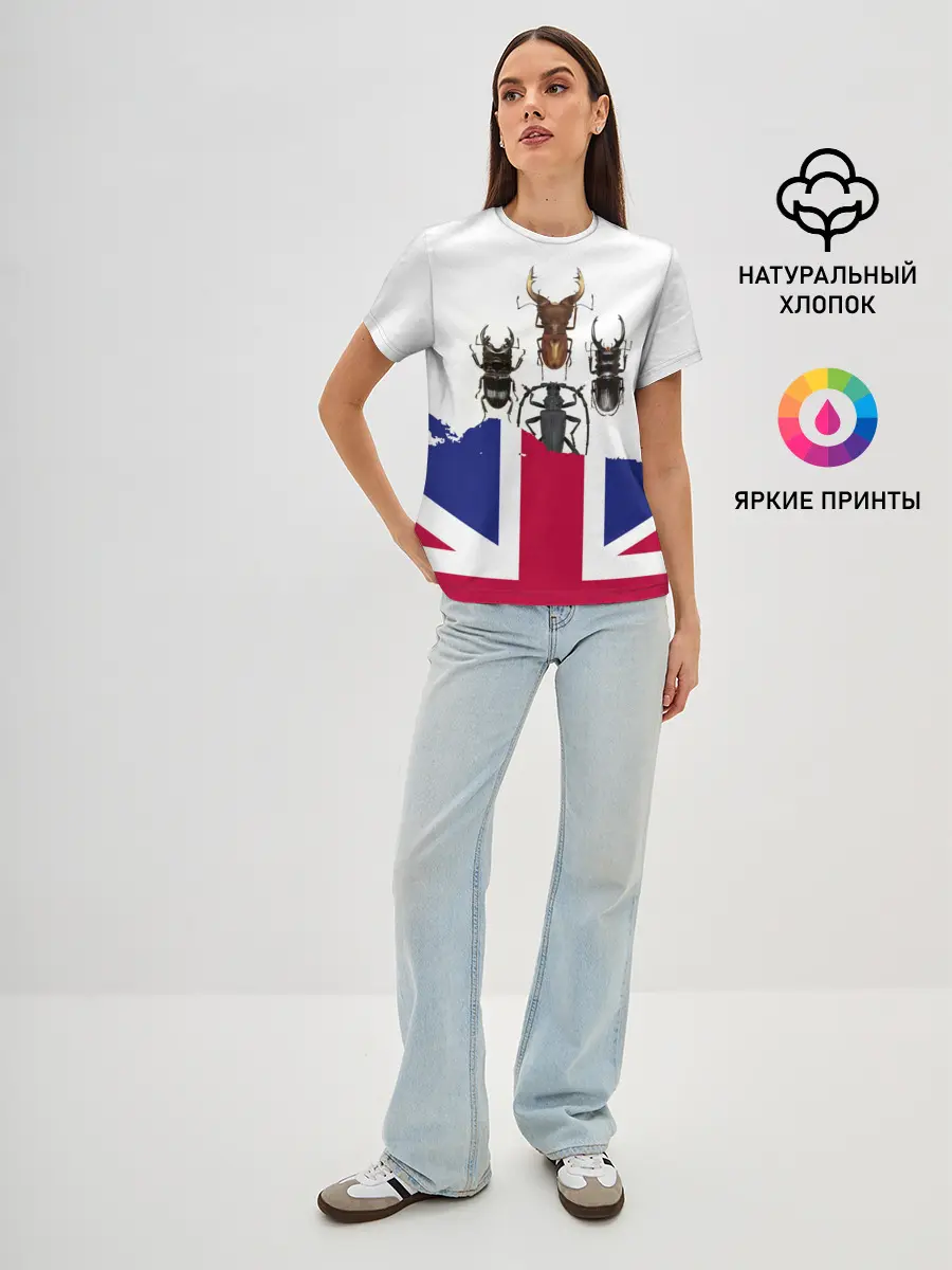 Женская базовая футболка / Жуки