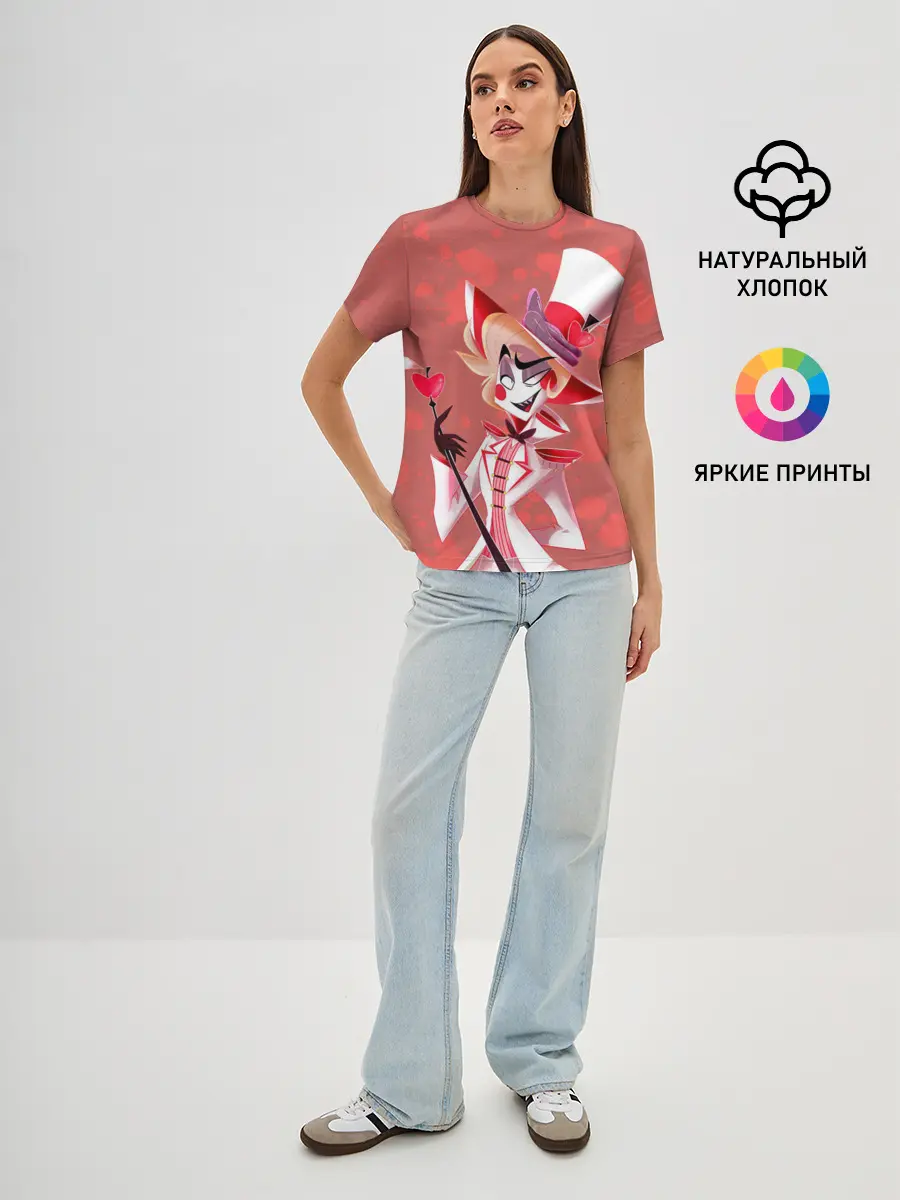 Женская базовая футболка / Отель хазбин