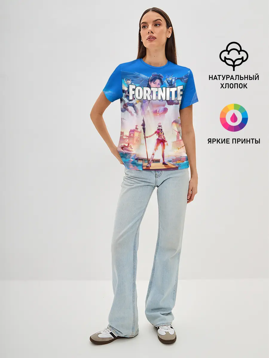 Женская базовая футболка / ФОРТНАЙТ 3 СЕЗОН