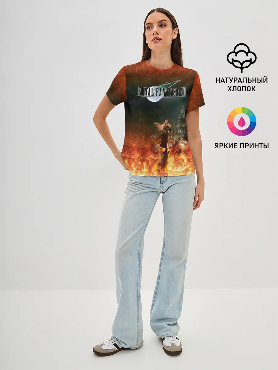 Женская базовая футболка / Final Fantasy VII Remake
