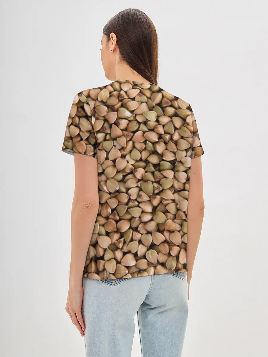 Женская базовая футболка / Гречка Греча