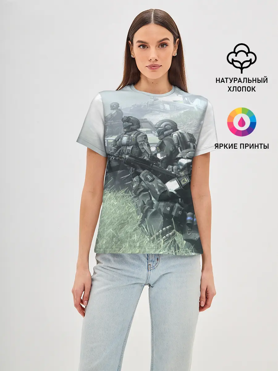 Женская базовая футболка / Halo 2
