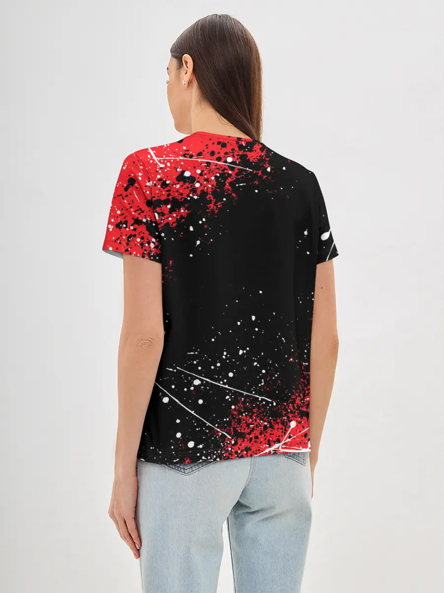 Женская базовая футболка / САКУРА | SAKURA | ВИШНЯ