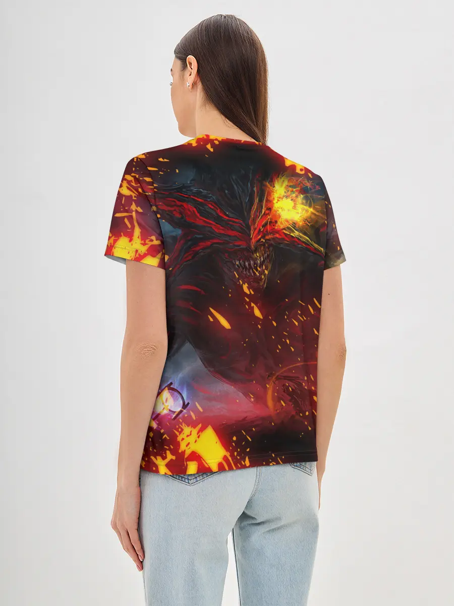 Женская базовая футболка / Path of Exile | Fire Demon