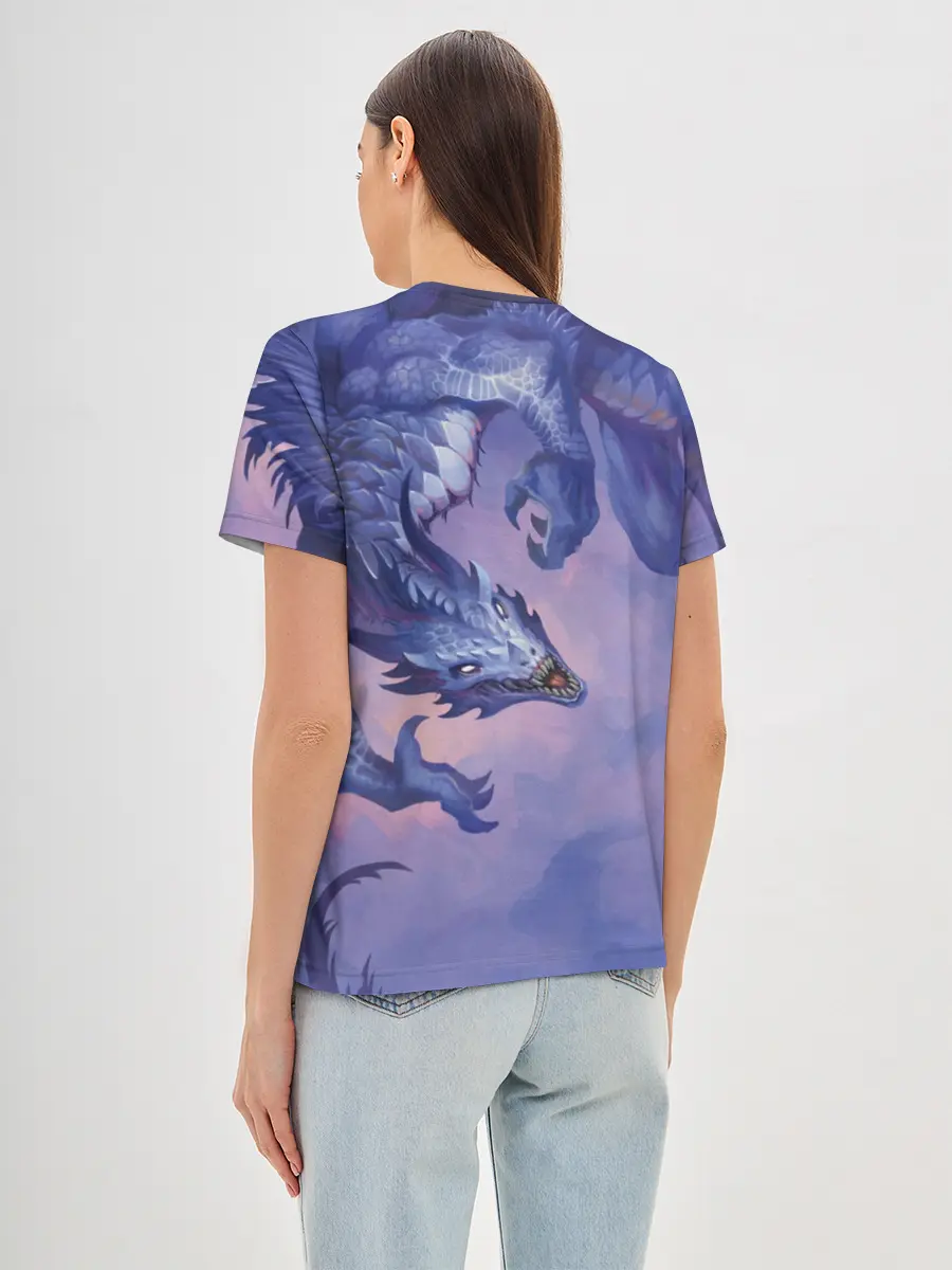 Женская базовая футболка / Дракон воды