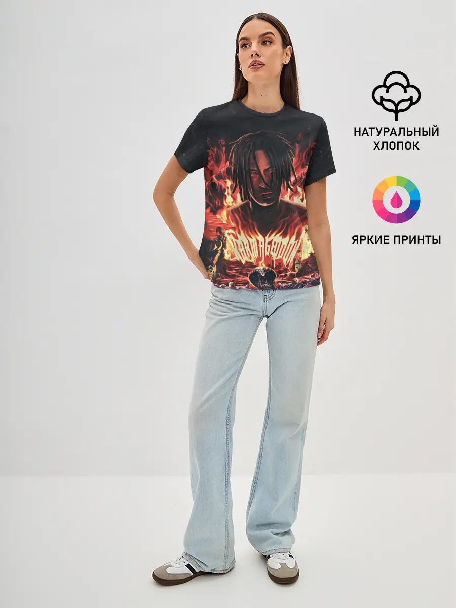 Женская базовая футболка / KIZARU - Karmageddon