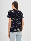 Женская базовая футболка / космос