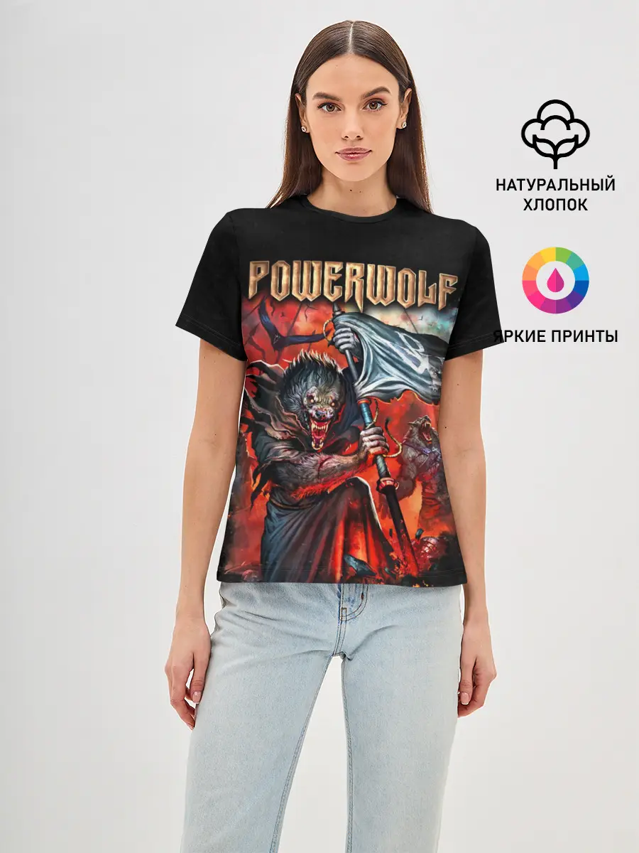 Женская базовая футболка / Powerwolf