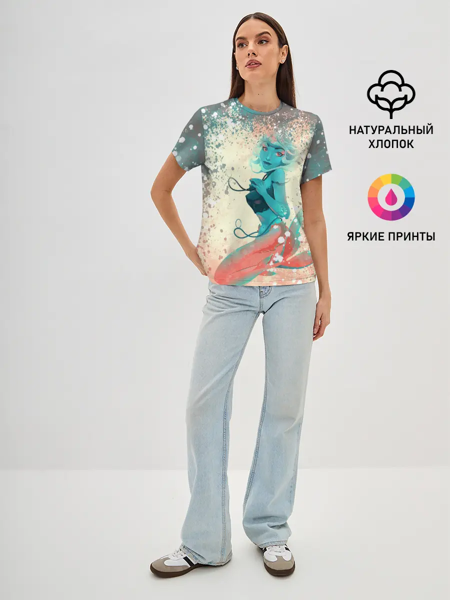 Женская базовая футболка / Русалочка | Mermaid