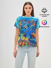 Женская базовая футболка / Коралловые рыбки