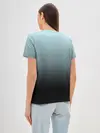 Женская базовая футболка / Black and Blue gradient
