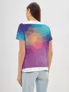 Женская базовая футболка / Цветные полигоны - Градиент