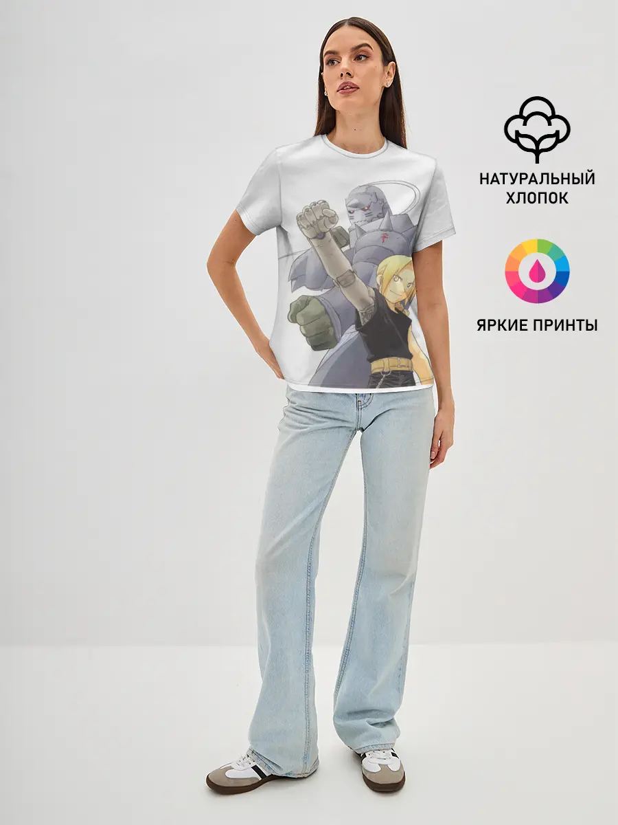 Женская базовая футболка / Эдвард и Альфонс