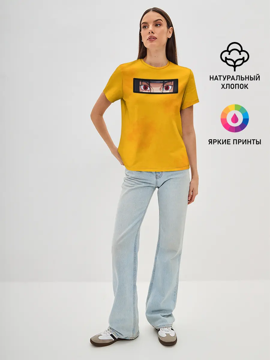 Женская базовая футболка / Аниме Итачи Глаза