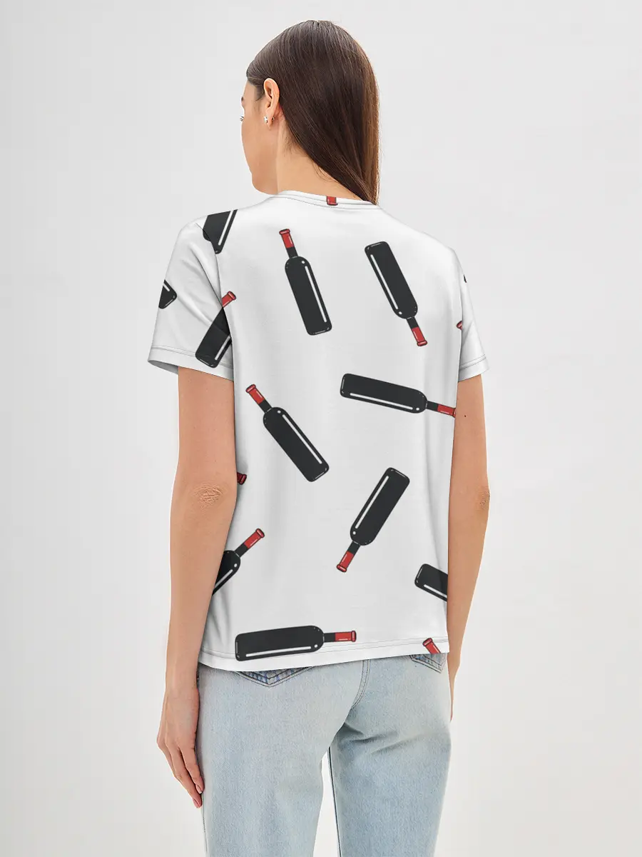 Женская базовая футболка / винишко