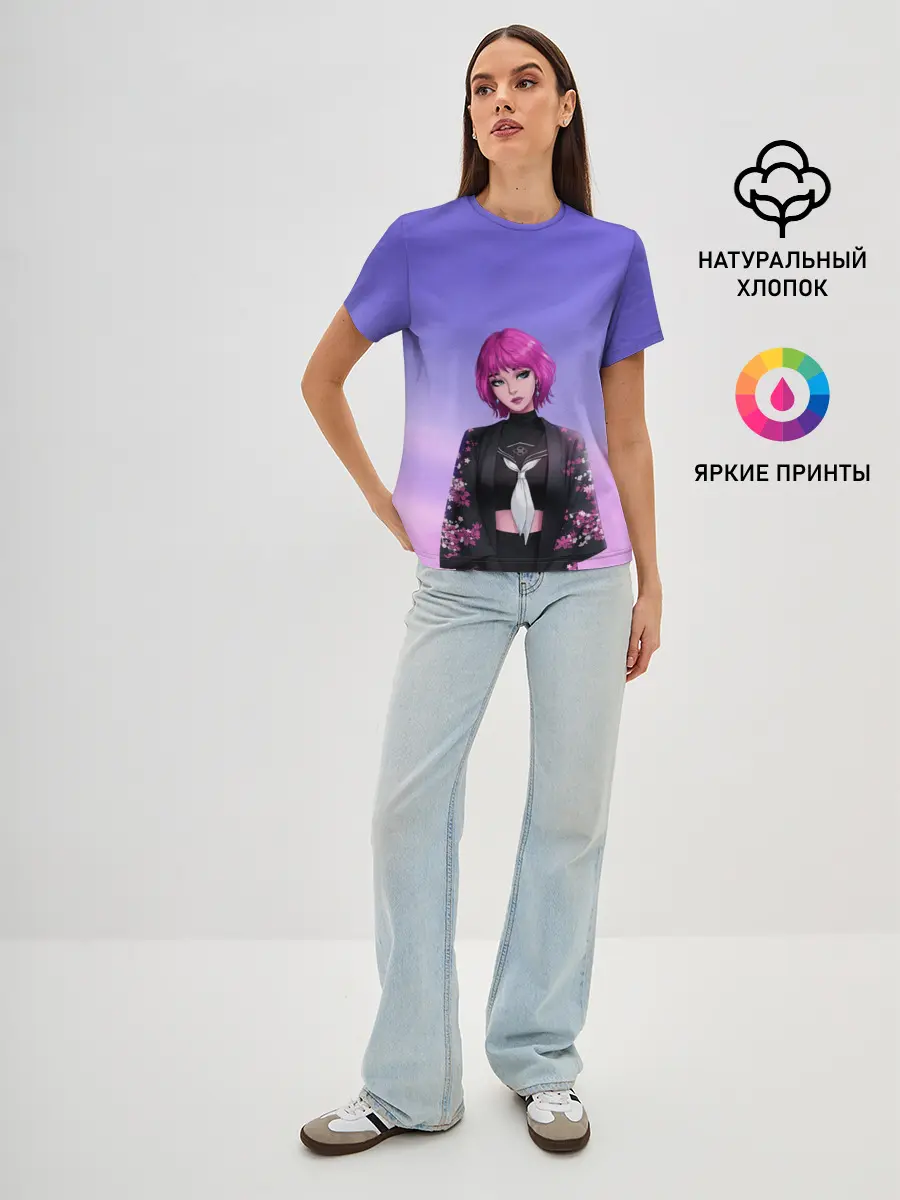 Женская базовая футболка / ANIME GIRL