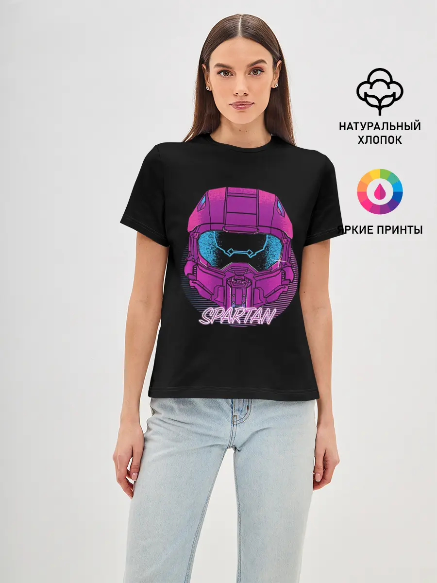 Женская базовая футболка / Halo Neon