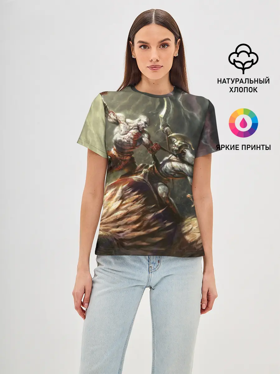 Женская базовая футболка / Бог войны