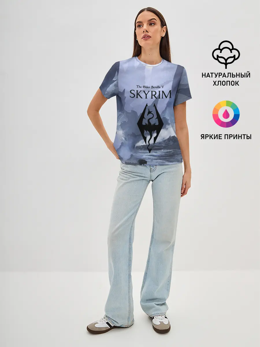 Женская базовая футболка / THE ELDER SCROLLS 5 SKYRIM