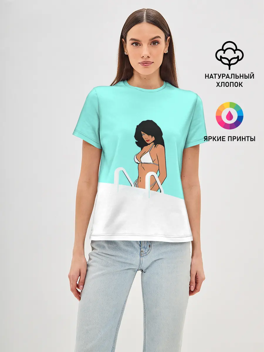 Женская базовая футболка / Кэнди Сакс | GTA