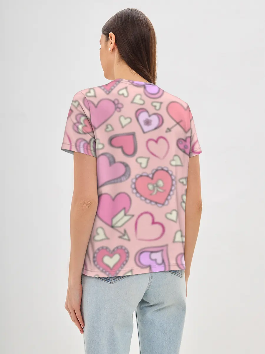 Женская базовая футболка / Я ТЕБЯ ЛЮБЛЮ | I LOVE YOU