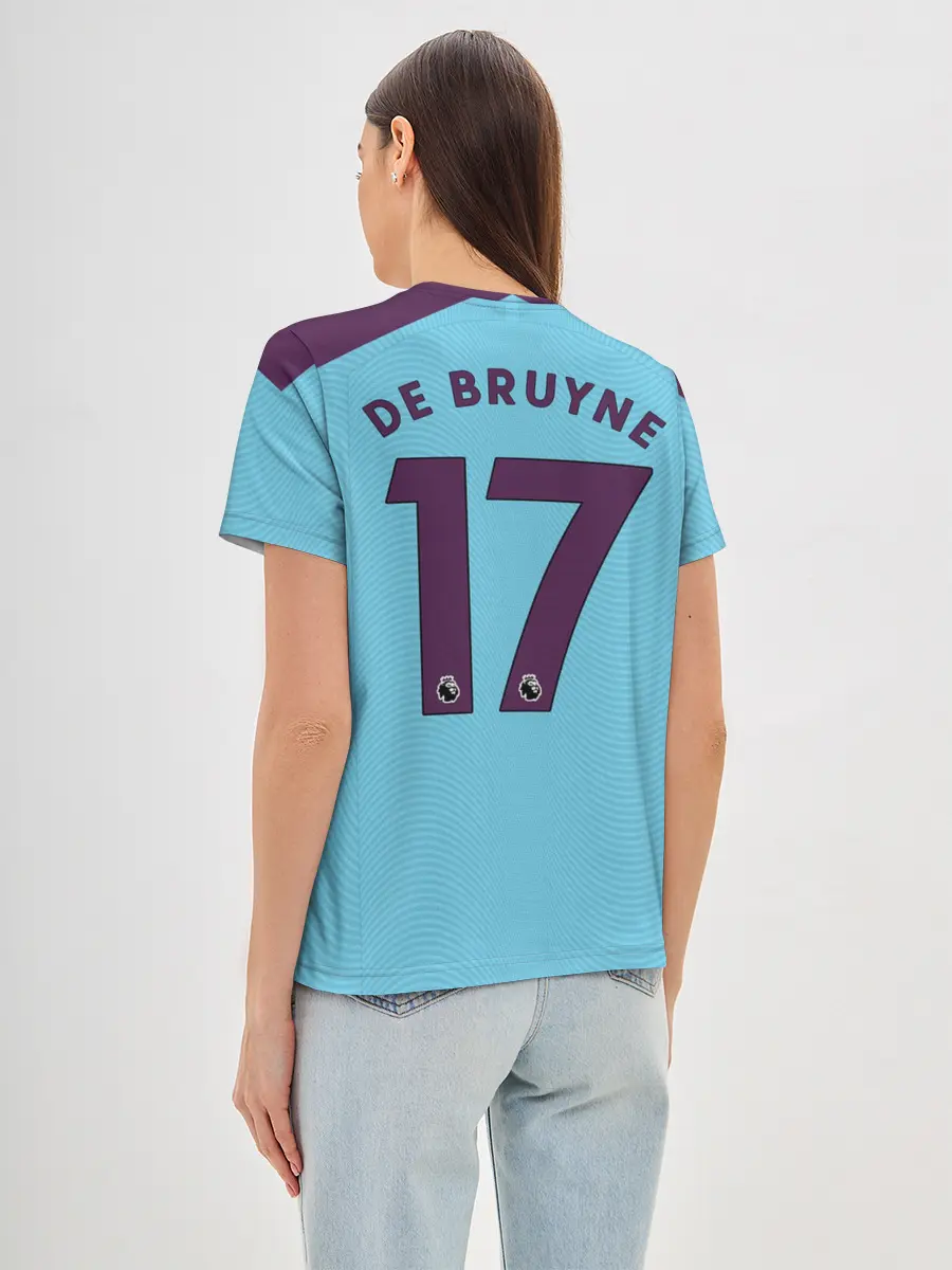 Женская базовая футболка / De Bruyne home 19-20