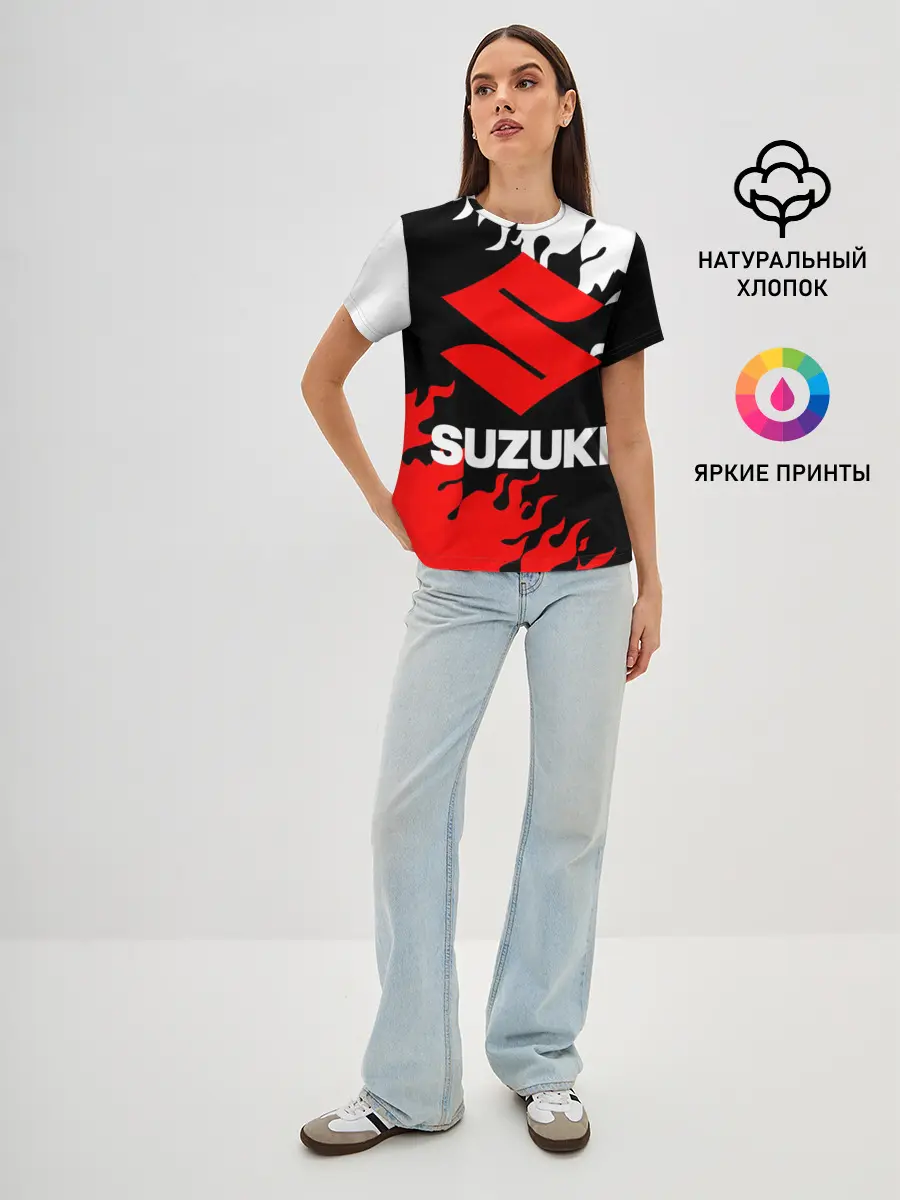 Женская базовая футболка / SUZUKI