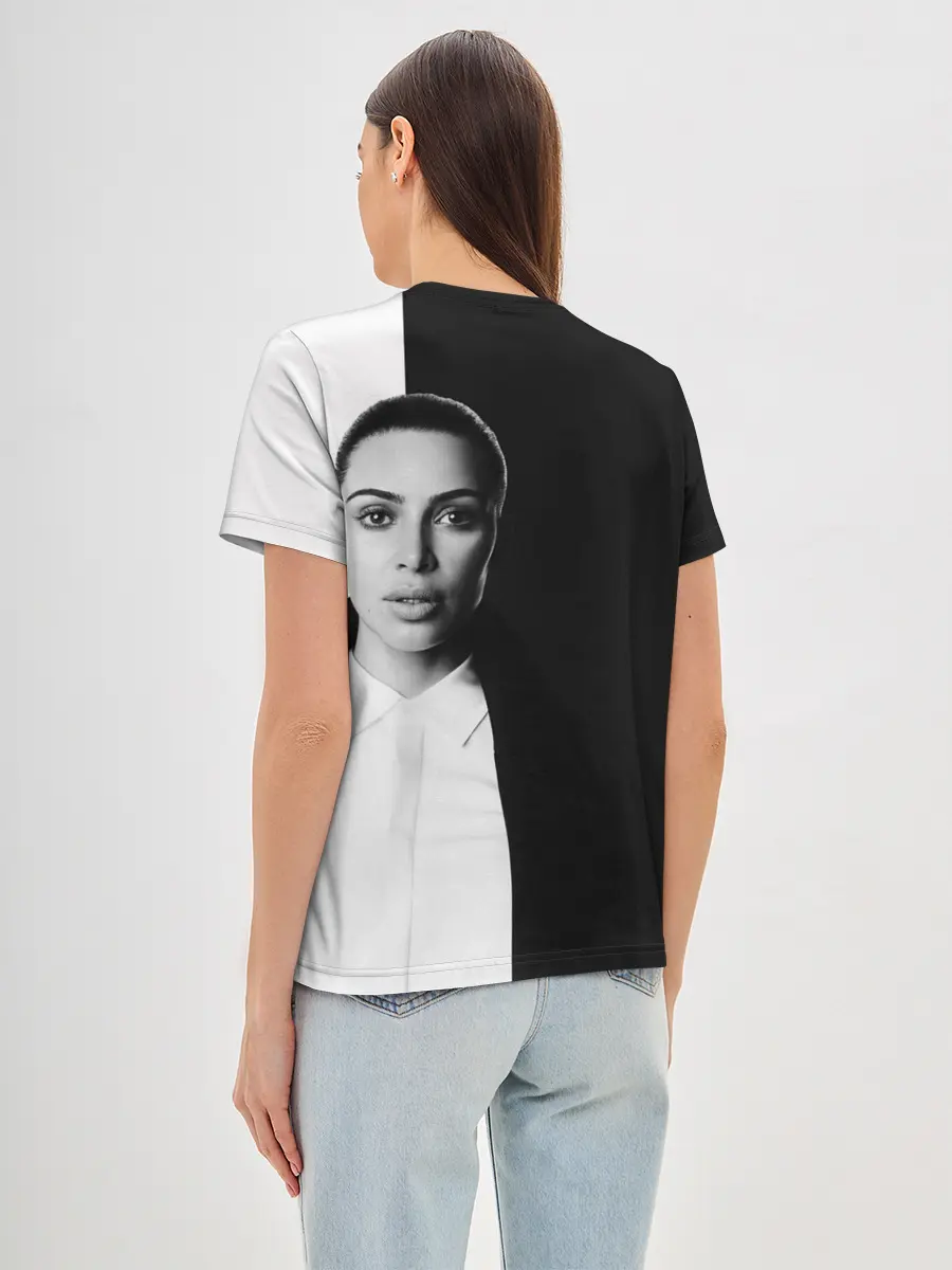 Женская базовая футболка / Ким Кардашьян