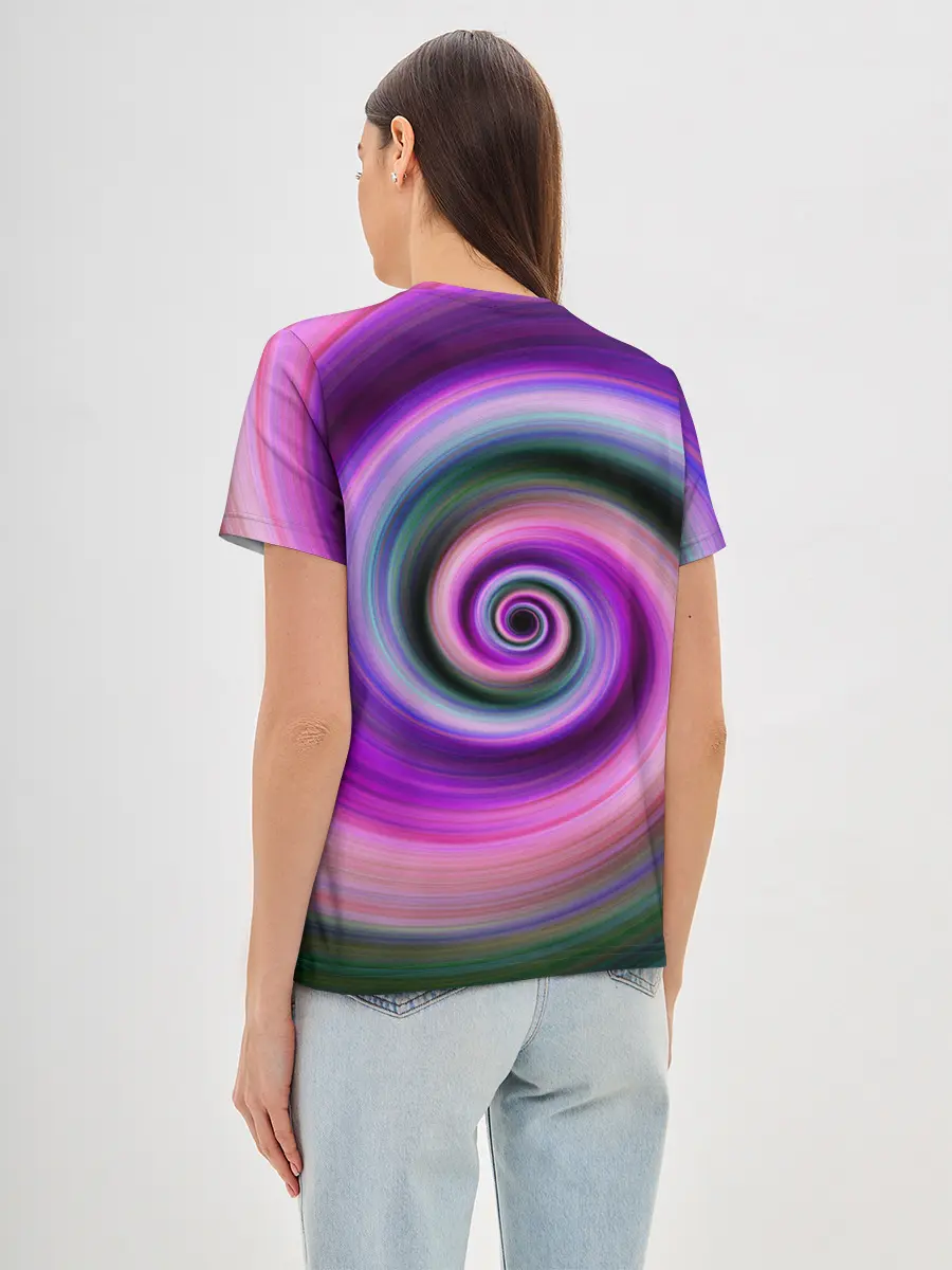 Женская базовая футболка / Вихрь Красок