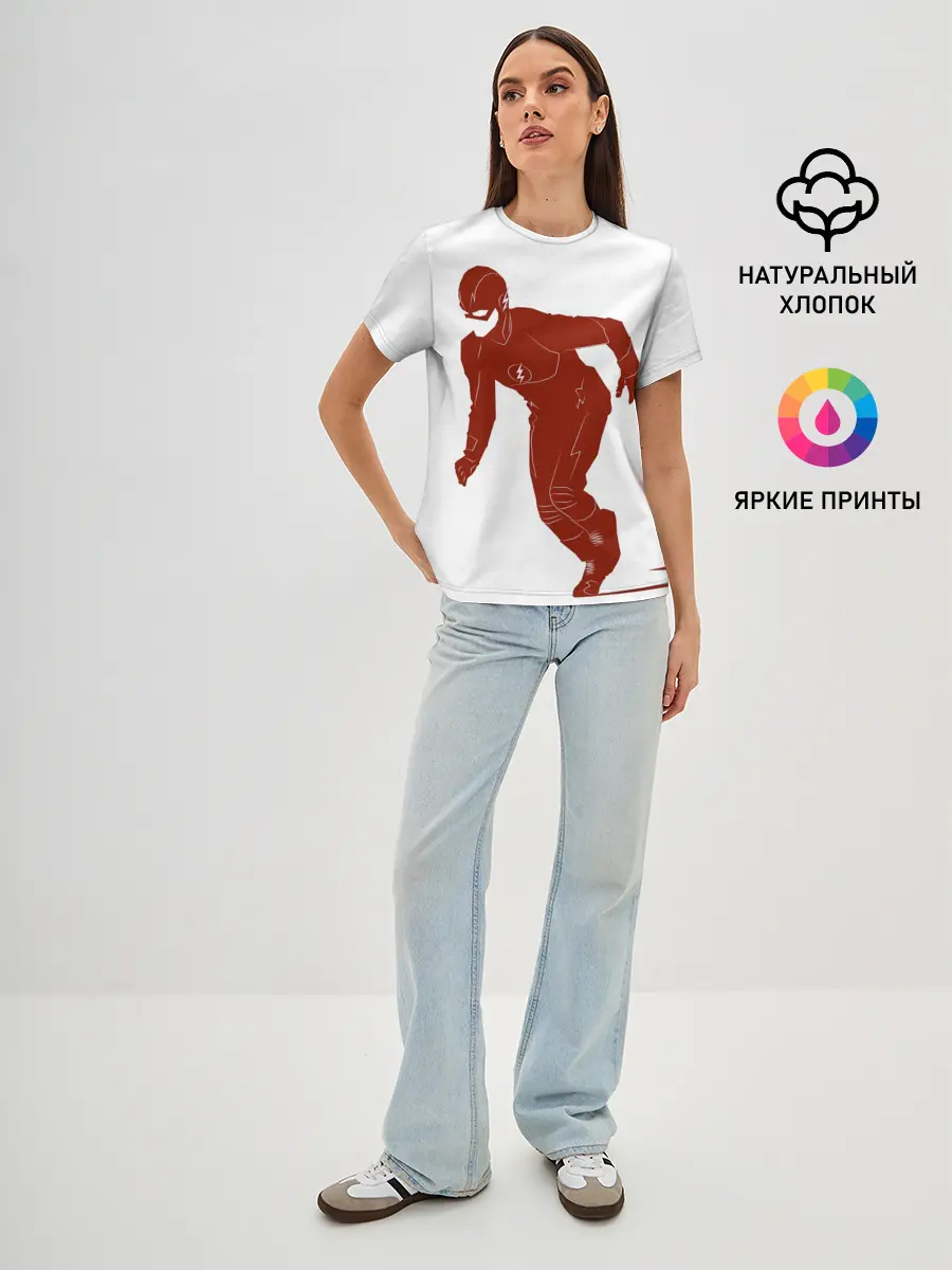 Женская базовая футболка / The Flash