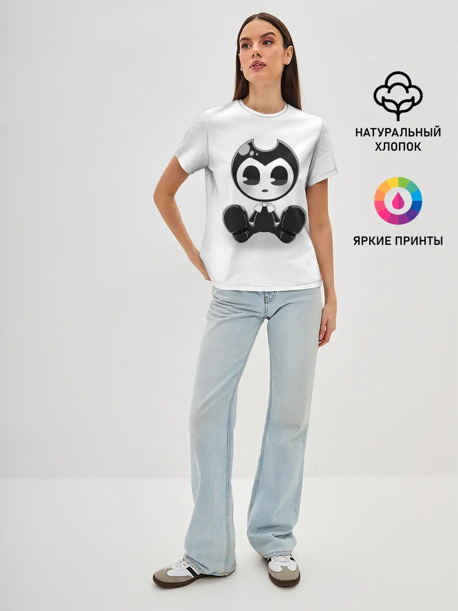 Женская базовая футболка / Bendy And The Ink Machine