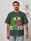 Мужская футболка оверсайз / Poggers