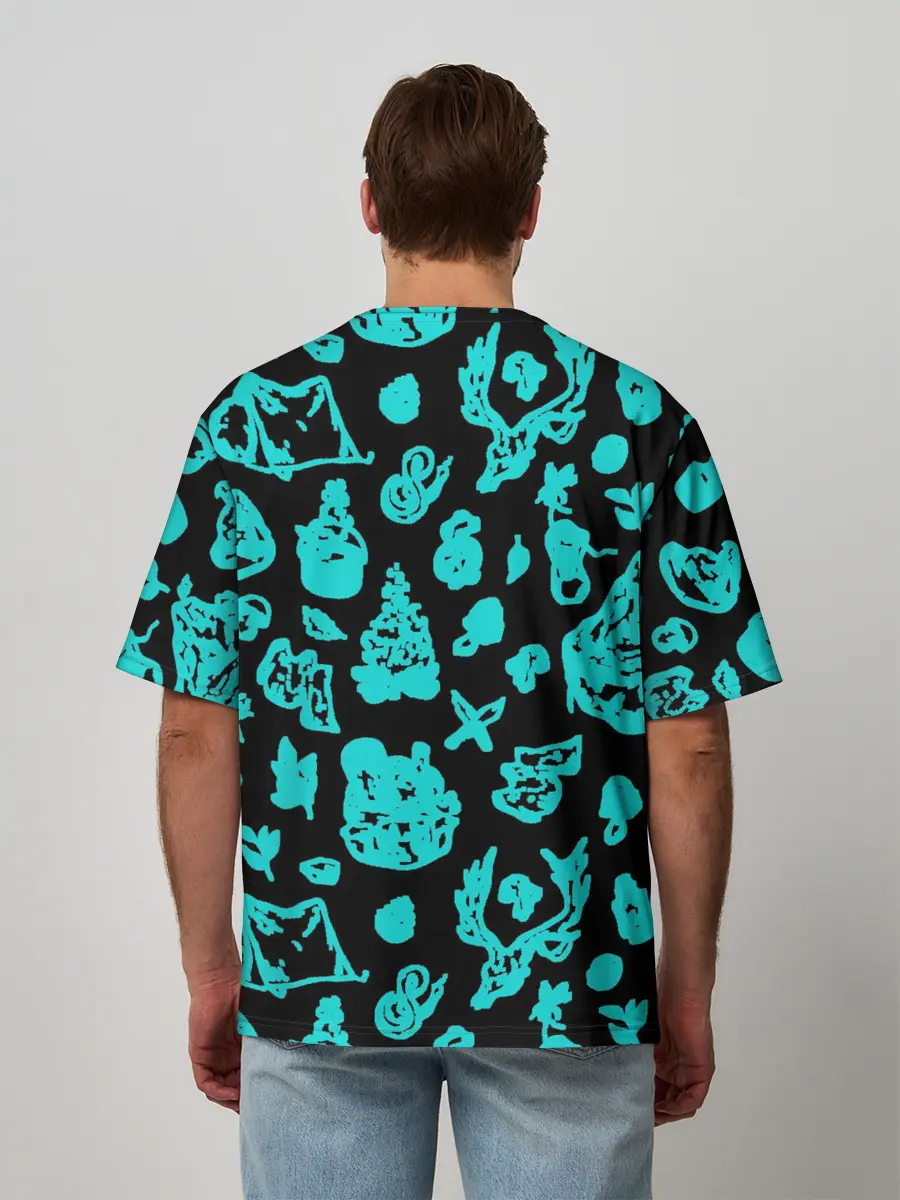 Мужская футболка оверсайз / Поход