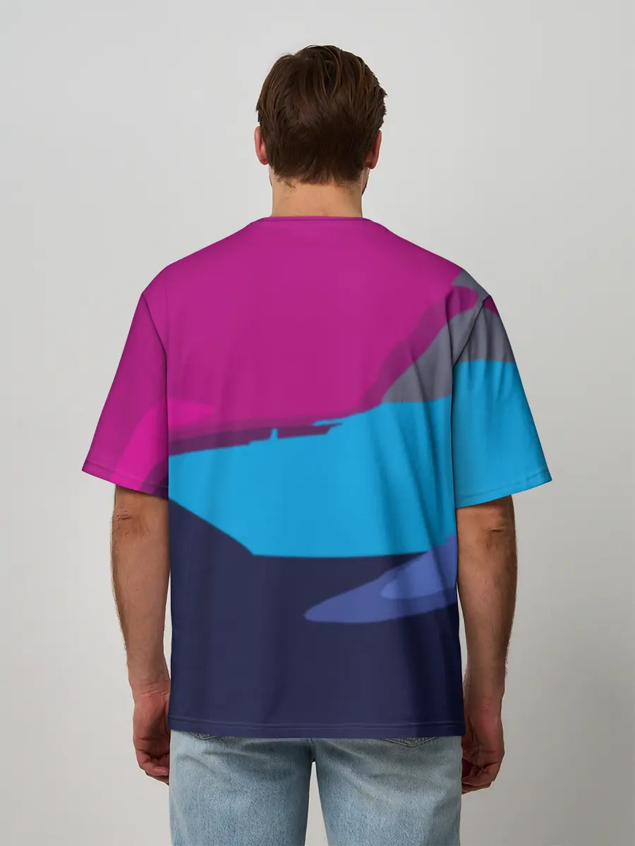 Мужская футболка оверсайз / DeLorean