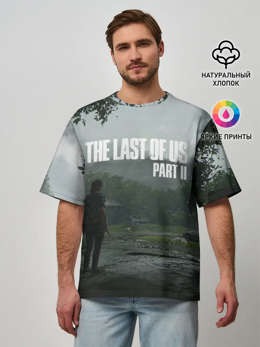 Мужская футболка оверсайз / The last of Us 2
