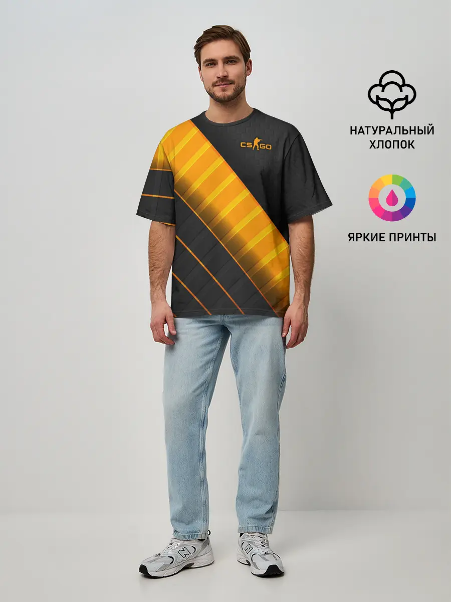 Мужская футболка оверсайз / Counter-Strike