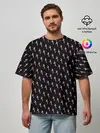 Мужская футболка оверсайз / LiL PEEP Pattern