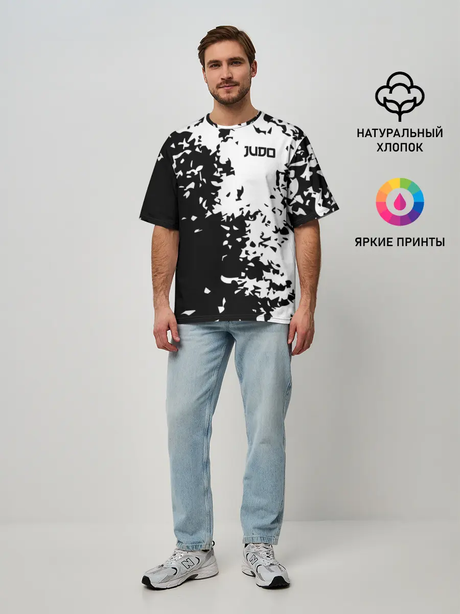Мужская футболка оверсайз / Judo