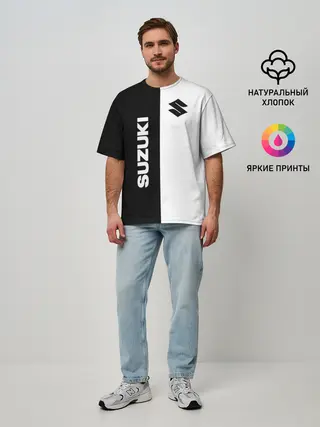 Мужская футболка оверсайз / Suzuki