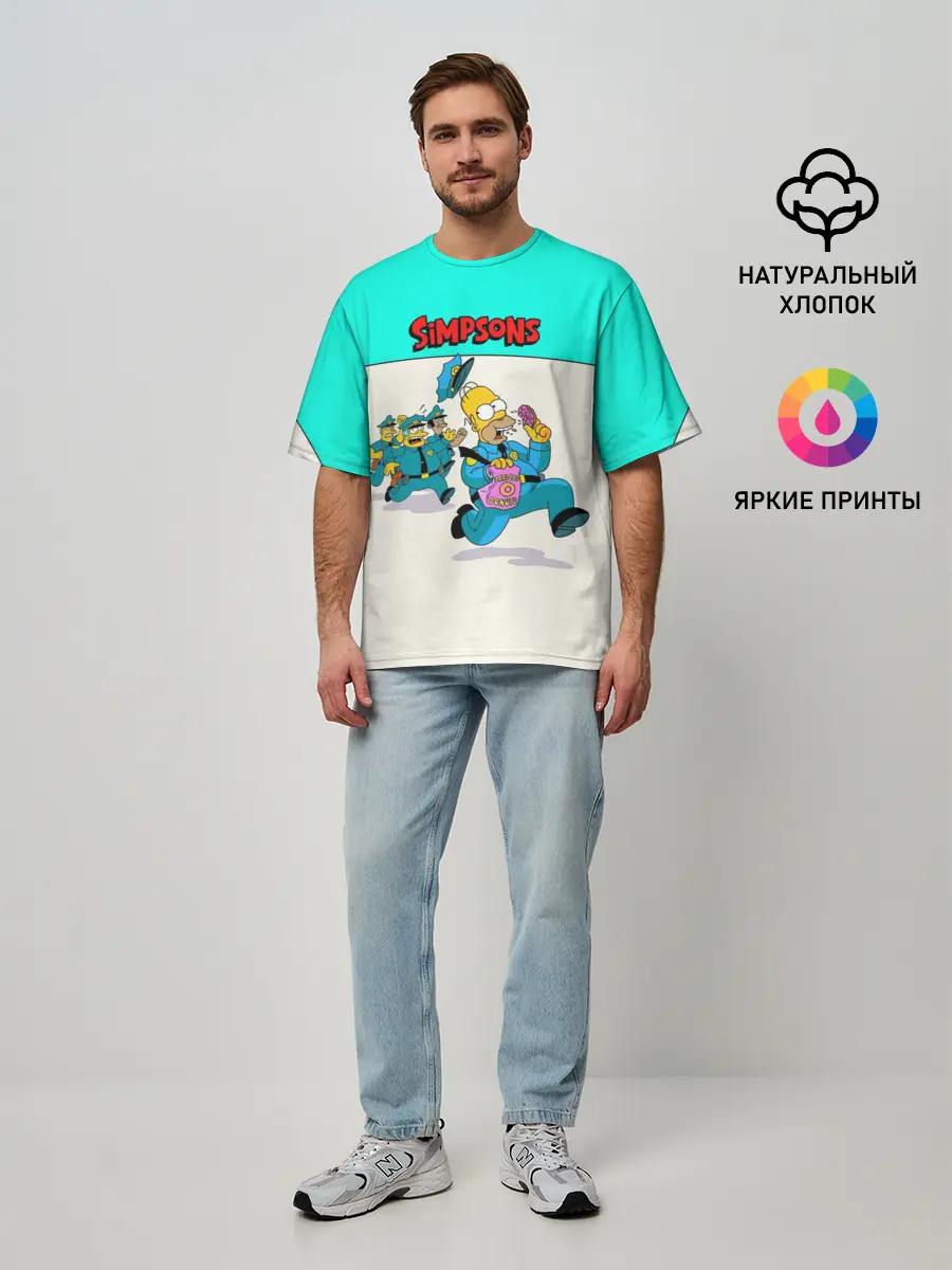 Мужская футболка оверсайз / Эпичная Погоня