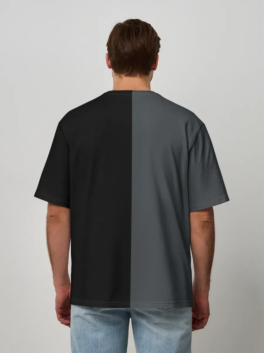Мужская футболка оверсайз / KUROKUMA x MONOKUMA