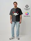 Мужская футболка оверсайз / KUROKUMA x MONOKUMA