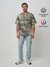 Мужская футболка оверсайз / Эмодзи камуфляж