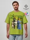 Мужская футболка оверсайз / Шрек/Shrek