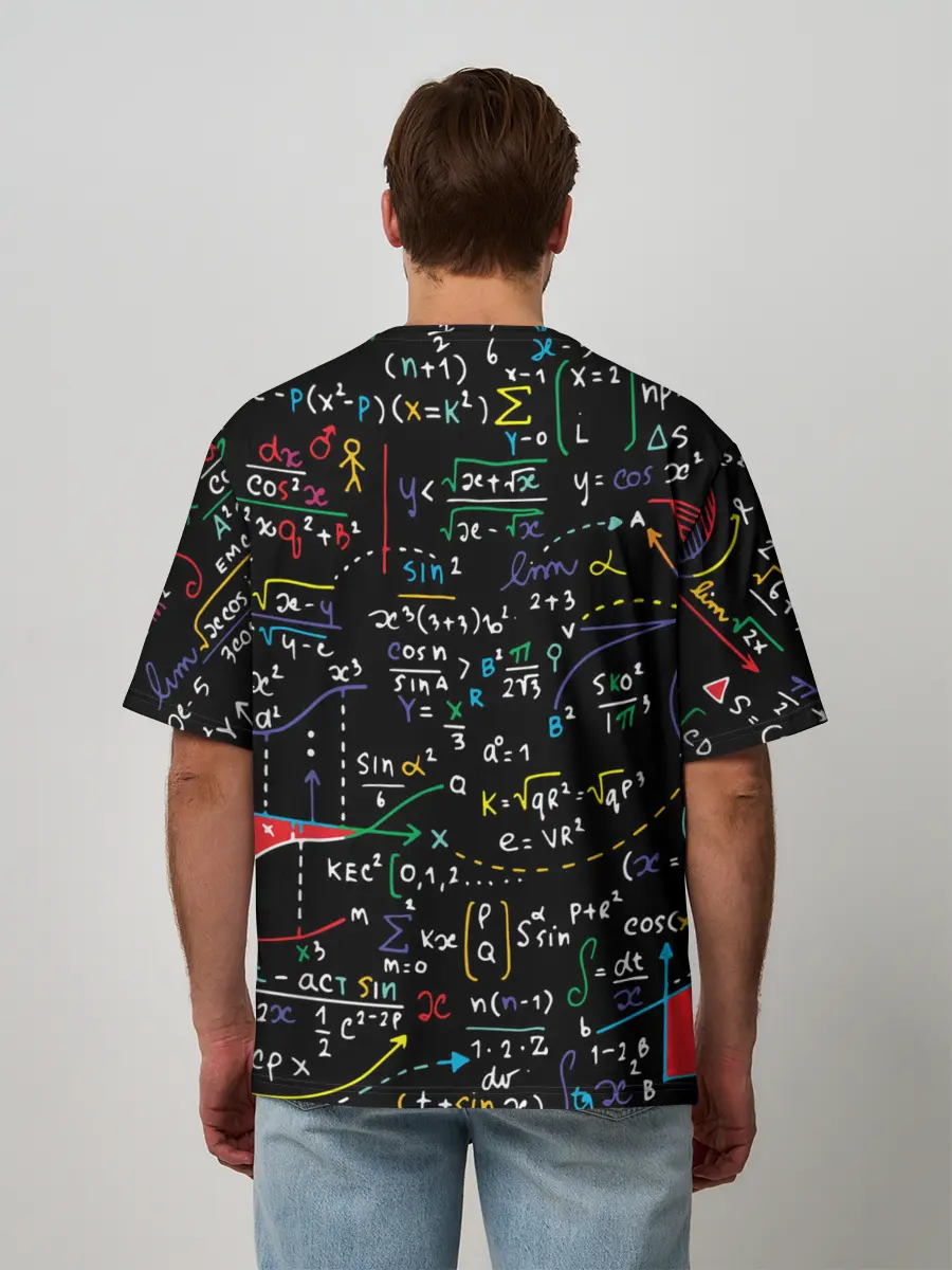 Мужская футболка оверсайз / Математика | Функции