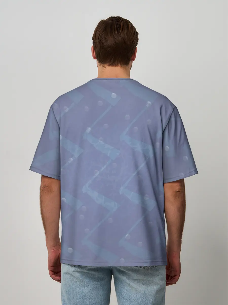 Мужская футболка оверсайз / Акула