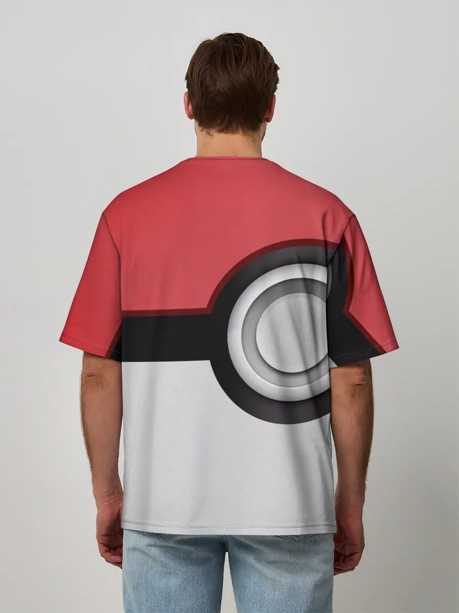 Мужская футболка оверсайз / Pokemon GO